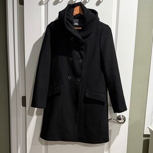 Zara Black Pea Coat